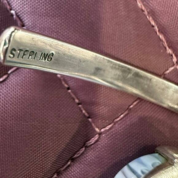 Vintage 925 Millefiori Heart Pendant Necklace Sterling Italy Glass Alan K Signed - Picture 9 of 15